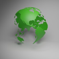 Wall Mural - green deal model planet earth, america and usa abstract ecological background