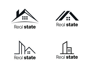 Wall Mural - real state houses icon