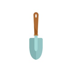 Sticker - Garden handle shovel icon flat isolated vector