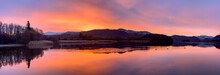 Dawn Over Derwentwater In The Lake District - Cumbria - England