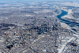 Fototapeta Na sufit - Downtown Montréal and Region in Winter. Quebec Canada