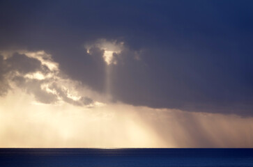 Poster - Wolken am Meer