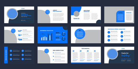 Poster - Business Presentation Brochure Guide Design or Pitch Deck Slide Template or Sales Guide Slider