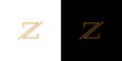 Modern and professional letter Z initials logo design 1