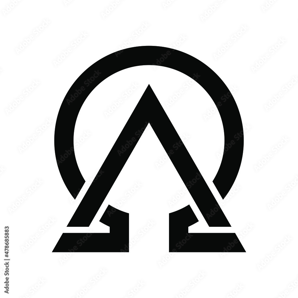 Alpha Omega Logo can be used for company, icon, etc