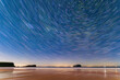 © Westend61 - UK, Scotland, North Berwick, Star trails over Bass Rock