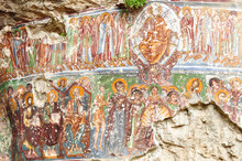 Sumela Virgin Mary Monastery Details From Frescos.