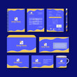 © xain - Stylish business stationery items set template