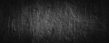 Dark Black Abstract Cement Concrete Wall Texture Background