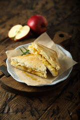 Sticker - Grilled sandwiches with apple and cheese