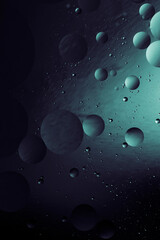 Wall Mural - water drops, dark simple background