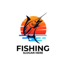 Fishing Logo Vector Design Template