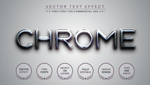 Chrome Plastic - Editable Text Effect, Font Style
