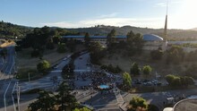 George Floyd Protest San Rafael California Aerial Photo