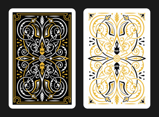 Wall Mural - The reverse side of a playing card - back side reverse of playing cards pattern vector