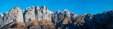Landscape Of Grigna Mountain In Winter Season