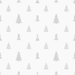  Seamless pattern with chrismas trees. Geometric background. Monochrome texture. Abstract geometric wallpaper. Doodle for design