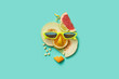 © Yaroslav Danylchenko/Stocksy - Funny food face with trendy sunglasses