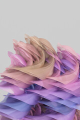 Abstract sunset waves