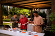 © Victor Bordera/Stocksy - group of friends dinner