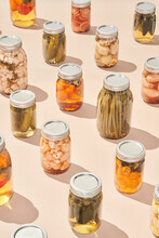Set Of Jars With Preserves