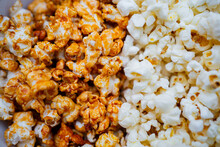 Detail Of Salty And Sweet Popcorn
