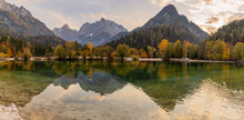 Autumn In Lake Jasna, Panoramic View  