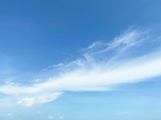 Wall Mural - View of dense, heavy, big clouds and blue sky