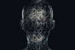 © Marcos Osorio/Stocksy - Lines in a head representing artificial intelligence