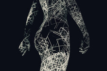 Female Body Representing Artificial Intelligence
