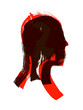 © The Laundry Room/Stocksy - Head Silhouette Illustration with Red