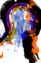 Grunge Head Portrait Illustration