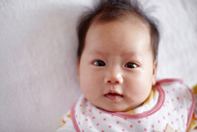 Closeup Expression Of Asian Newborn Baby