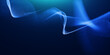 © AVADA - Blue particles wave background. Abstract dynamic mesh. Big data technology. Abstract particular flow dot background.