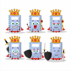 Sticker - A Charismatic King blue book cartoon character wearing a gold crown