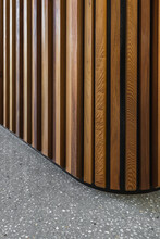 Polished Concrete And Timber Architectural Detail