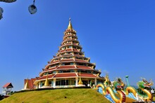 Wat Huai Pla Kung On The Hill, Destination Of Travellers ChiangRai Thailand