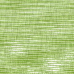 Linen texture background with broken stripe. Organic irregular striped seamless pattern. Modern plain 2 tone spring textile for home decor. Farmhouse scandi style rustic green all over print.