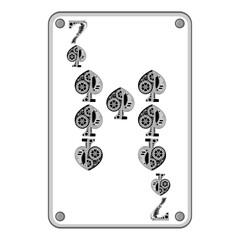 Wall Mural - Seven of spades in the style of mechanical steampunk. Vector illustration.