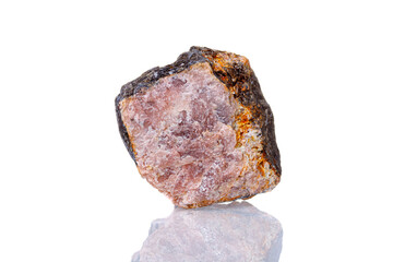 macro mineral stone Andalusite on a white background