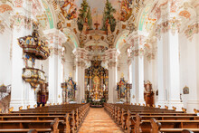 Pilgrimage Church Of Steinhausen, Upper Swabian Baroque Route, Upper Swabia, Baden-Wurttemberg