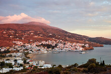 Batsi In Late Afternoon Light, Andros, Cyclades, Greek Islands