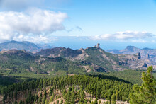 Central Mountains If Gran Canaria With Typical Rock Formation