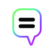 © Maximlacrimart - Modern speech bubble icon with gradient. Vector illustration isolated on white background.