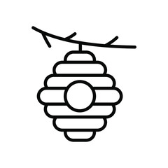 Wall Mural - Hive outline vector icon