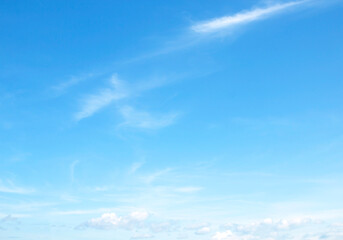 Wall Mural - blue sky background and white clouds soft focus