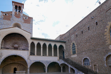 Wall Mural - Palace facade of the Kings of Majorca in Perpignan city France