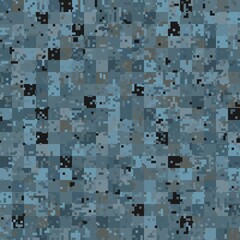 Wall Mural - Abstract seamless pattern with blue colored chaotic squares on dark