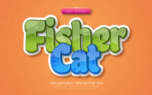 Fisher Cat 3d Text Style Effect Template