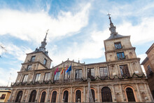 Town Hall Of The Medieval City Of Toledo In Castilla La Mancha, Spain